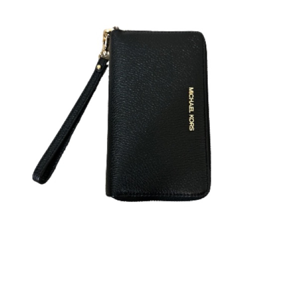 Michael Kors Jet Set Travel Large Flat MF Phone Case Wristlet Wallet